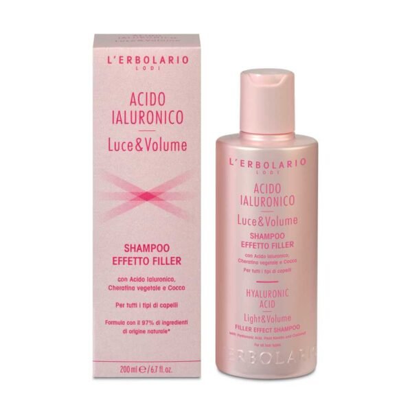 Erboristeria Erbe e Natura L'Erbolario Acido Ialuronico Luce Volume Shampoo
