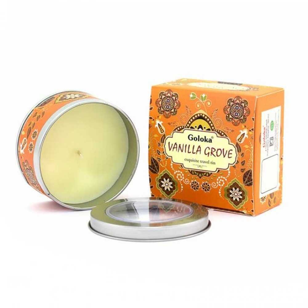 Erboristeria Erbe e Natura Bio Radhika Goloka Candela Vaniglia