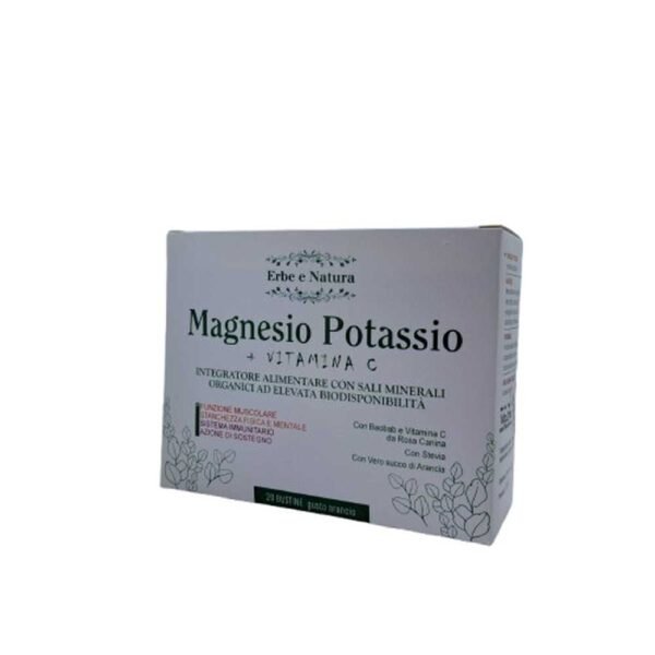 Erboristeria Erbe e Natura Erbe e Natura Magnesio Potassio 20 bustine